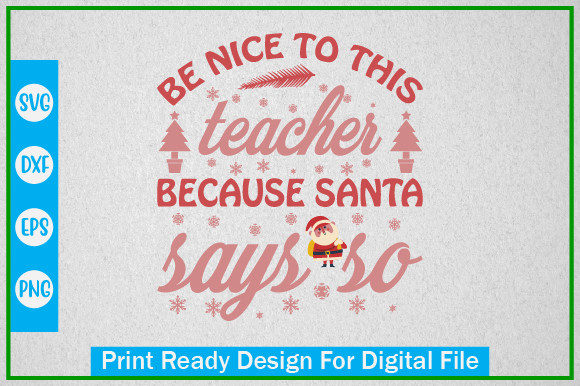Be Nice to This Teacher: A Festive Embroidery Design