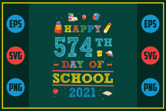 Celebrating 574 Days of School with Embroidery