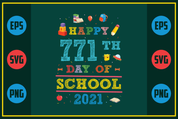 Celebrating 771 Days of School with Embroidery