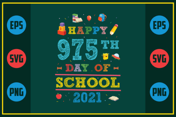 Celebrating 975 Days of School with a Unique Embroidery Design